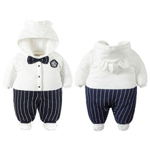 Load image into Gallery viewer, Warm Baby Hooded Jumpsuit